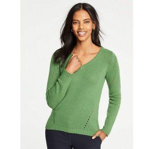 Ann Taylor Green Sweater Size XS